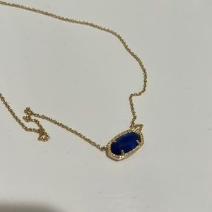 Kendra Scott Eliza necklace with blue drusy